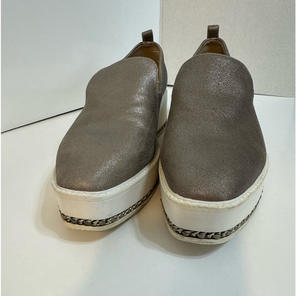 Karl lagerfeld Brea Leather metallic platform shoes - Picture 3 of 6